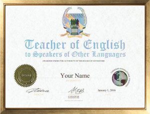 Tesol certificate